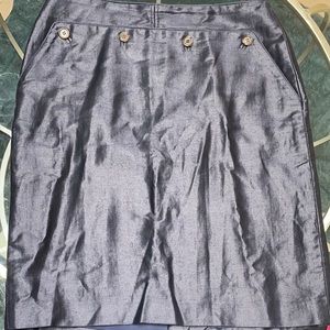 Barney’s denim jean skirt, sz 12